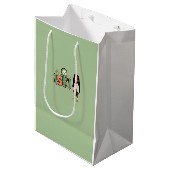 ISFJ — A Guardiã da Harmonia Mittlere Geschenktüte (Vorderseite Schrägansicht)