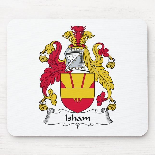 Isham Familienwappen Mousepad (Vorne)
