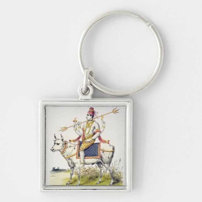 Ishana oder Shiva, graviert von C. de Motte Schlüsselanhänger (Vorne)