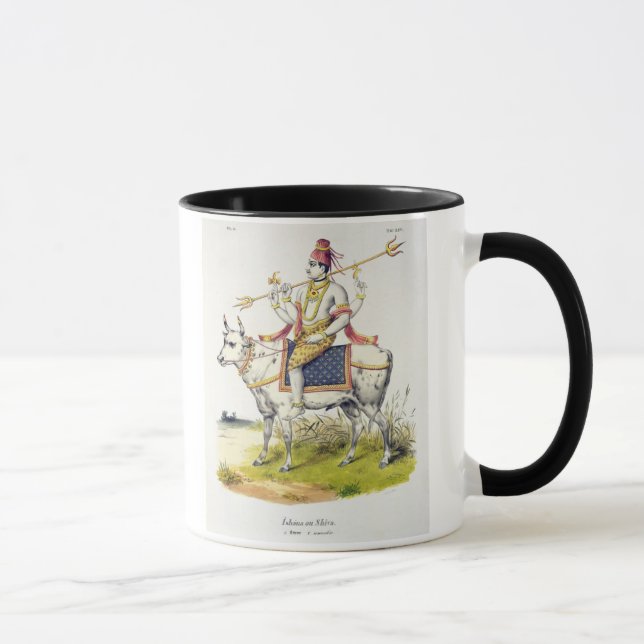 Ishana oder Shiva, graviert von C. de Motte Tasse (Rechts)