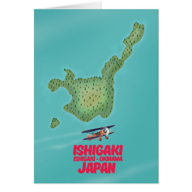 Ishigaki Okinawa, Japan-Karte (Vorne)