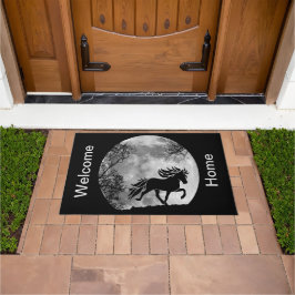 Isi im Mondschein Fußmatte