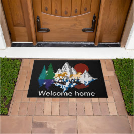 Isi in den Bergen Fußmatte