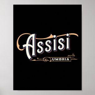 Isi Umbria Italienischer Urlaub Poster
