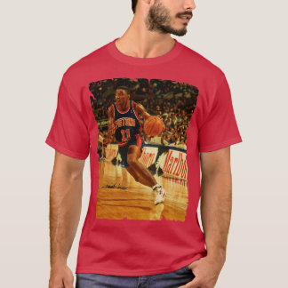 Isiah Thomas Vintage Gestaltung von Basketball 2 T-Shirt