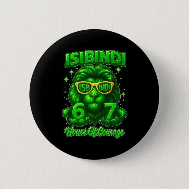 Isibindi House Of Courage School System 6 7 Funny  Button (Vorderseite)