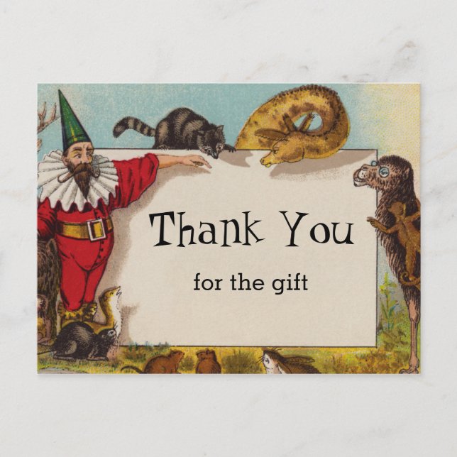 Isidore the Elf & his Animals Postcard Postkarte (Vorderseite)