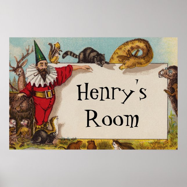 Isidore the Elf & his Animals Small Poster (Vorne)