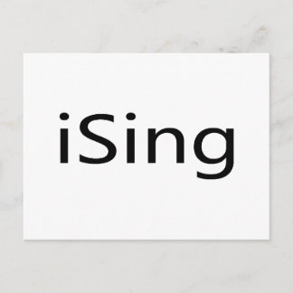 iSing Postkarte