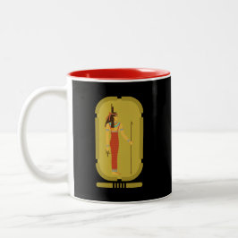 Isis Ancient Egypt Goddess Zwei-Tone-Kaffee-Tasse Zweifarbige Tasse