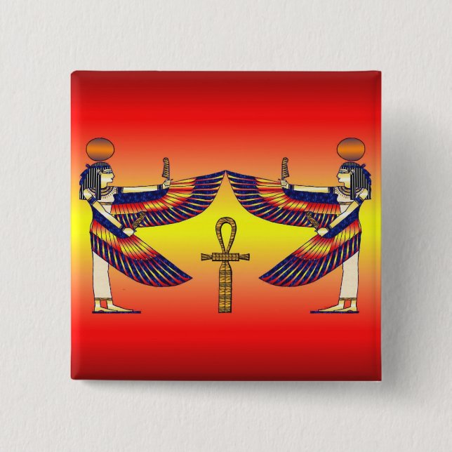 Isis-Spiegel Button (Vorderseite)