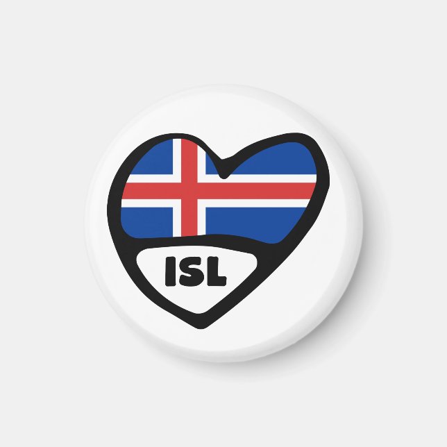ISL-Ländercode Magnet (Vorne)