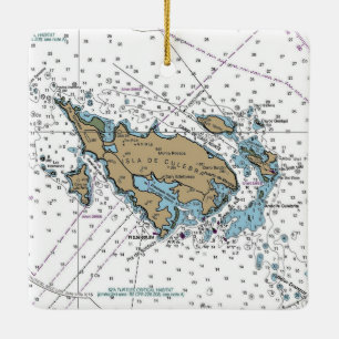 Isla De Culebra Puerto Rico Keramikornament