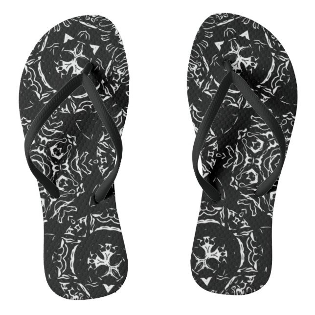 Isla De La Muerte - Skull Bandana Print Flip Flops (Fußbett)
