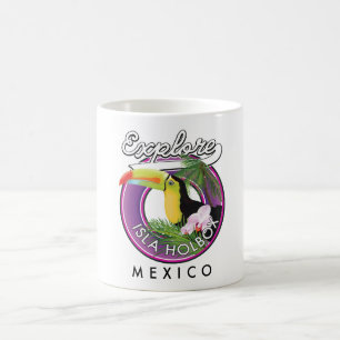 Isla Holbox Beach mexico Reisepflaster Kaffeetasse