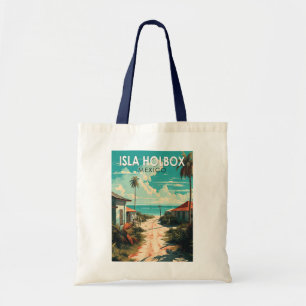 Isla Holbox Mexiko Reise Kunst Vintage Tragetasche