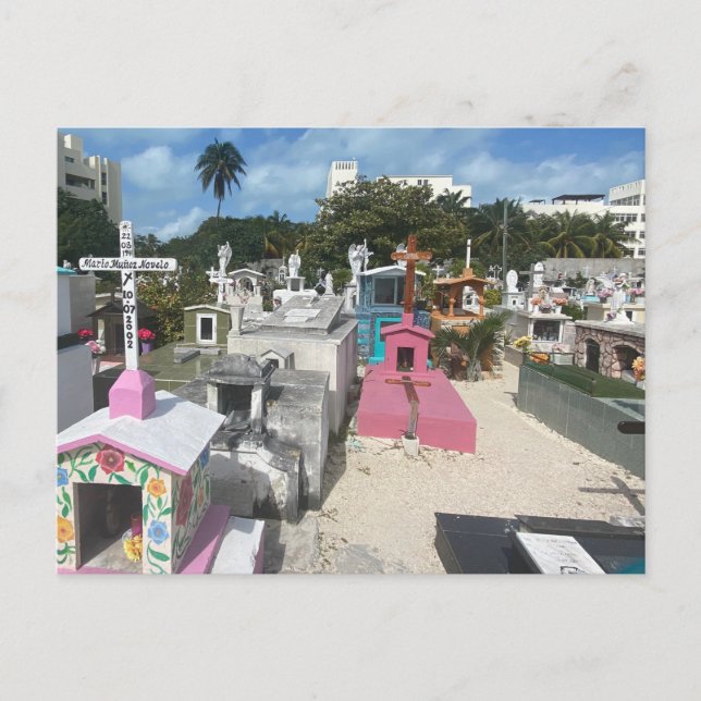 Isla Mujeres Friedhof Postcard Postkarte (Vorderseite)