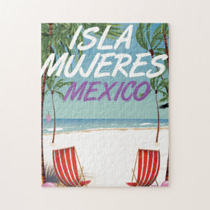 Isla Mujeres Mexico Beach Poster Puzzle