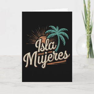 Isla Mujeres Mexiko Urlaubs-Souvenirs Familie Feri Karte
