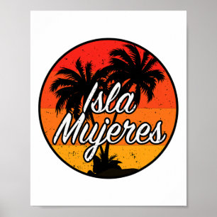 Isla Mujeres Vacation Travel Souvenir Geschenk Poster
