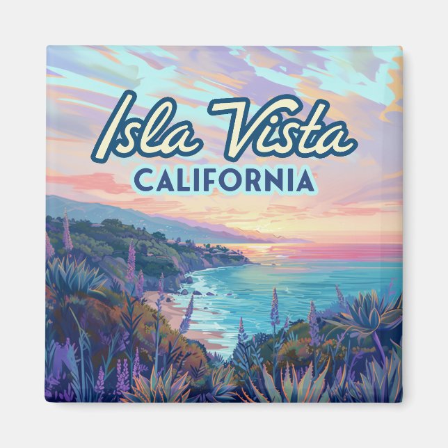 Isla Vista California Santa Barbara Goleta Uni Magnet (Vorne)