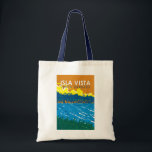 Isla Vista California Travel Art Vintag Tragetasche<br><div class="desc">Isla Vista in einem Vektor Art Stil. Isla Vista,  Kalifornien,  ist eine lebendige Strandgemeinde an der malerischen Küste des Santa Barbara Landkreises.</div>