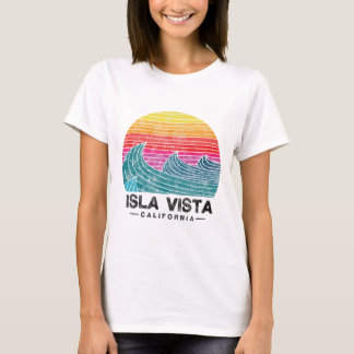 Isla Vista Surfwellen Strand Retro Kalifornien Su T-Shirt