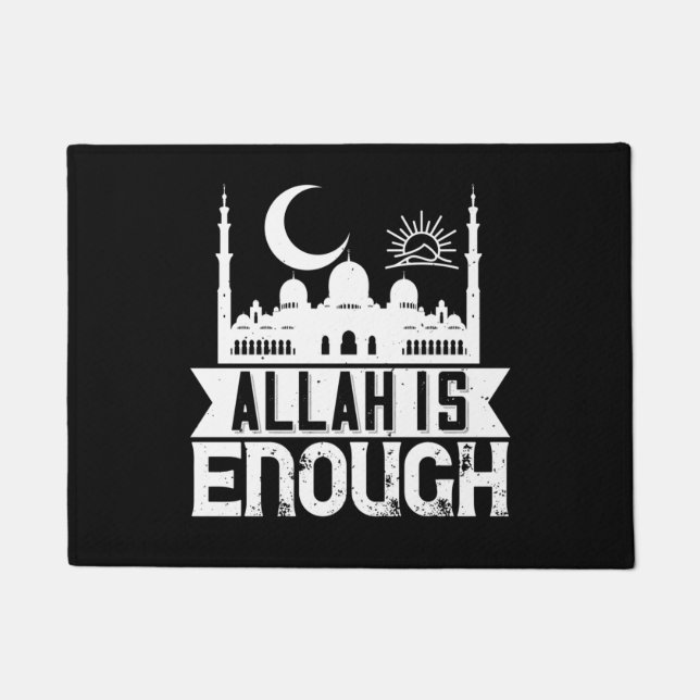 Islam - Allah Is Enough Fußmatte (Vorderseite)