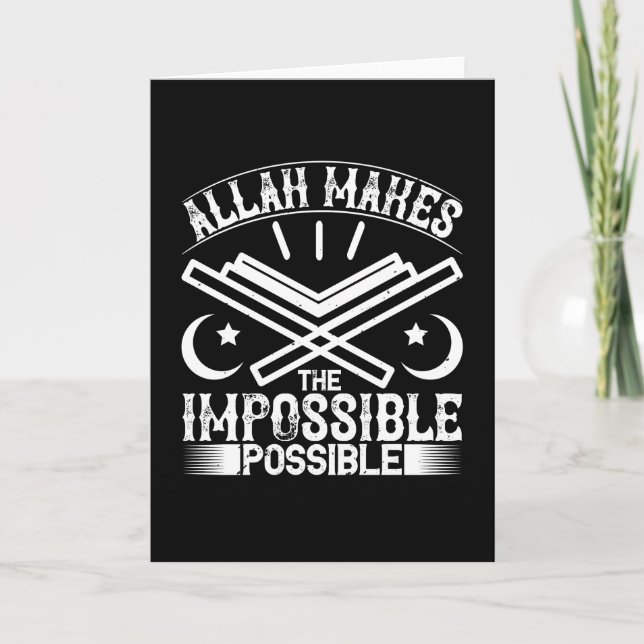 Islam - Allah macht unmöglich Karte (Vorderseite)