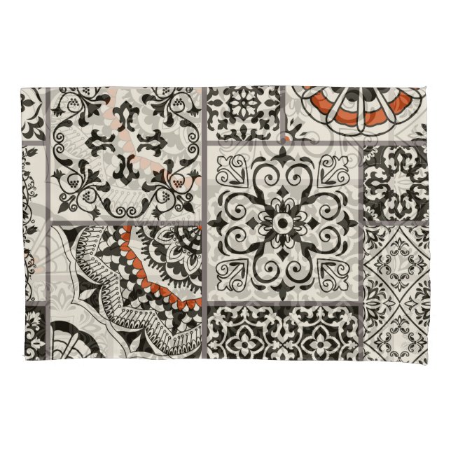 Islam Arabic Majolica Tiles Patchwork Kissenbezug (Vorderseite)