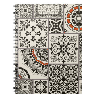Islam Arabic Majolica Tiles Patchwork Notizblock