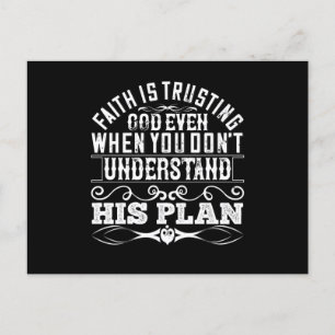 Islam - Der Glaube steht Gott zu Postkarte