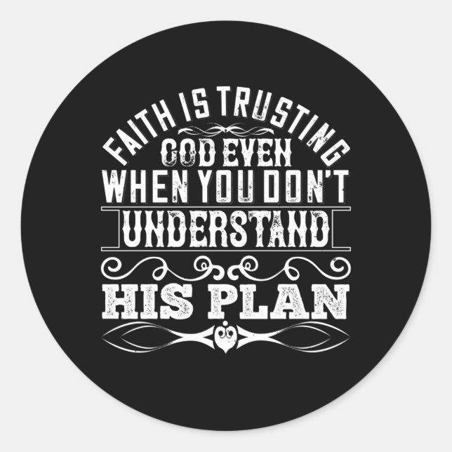 Islam - Der Glaube steht Gott zu Runder Aufkleber (Vorderseite)