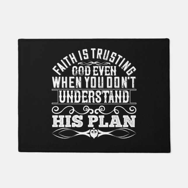 Islam - Faith Is Trusting God Fußmatte (Vorderseite)