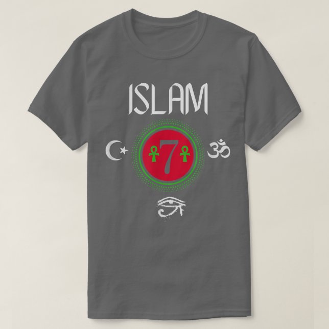 Islam - Götter und Erden Okkultistische Wissenscha T-Shirt (Design vorne)