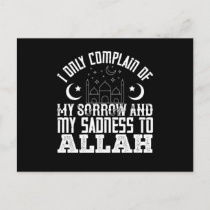 Islam Ich beschweren mich nur über Allah Postkarte