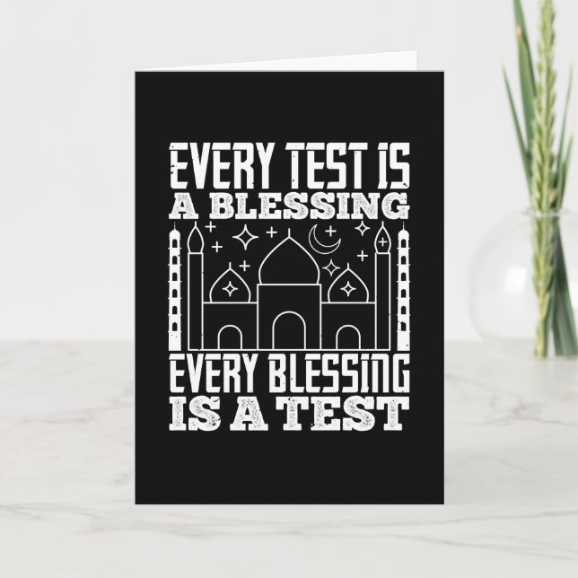 Islam - Jeder Test ist ein Segen Karte (Vorderseite)