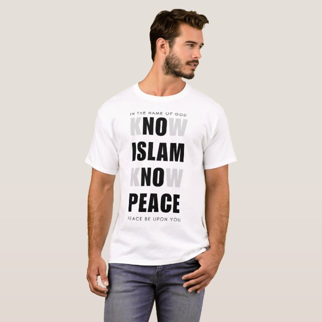 islam kennen den Frieden, das islamische Shirt, da T-Shirt (Vorne ganz)