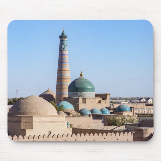 Islam Khodja Minaret & Moschee - Chiwa, Usbekistan Mousepad (Vorne)