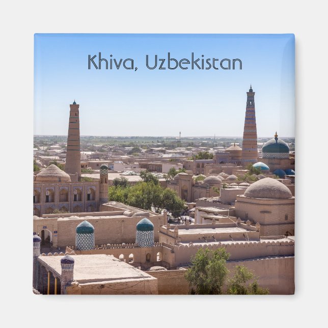 Islam Khodja Moschee und Citadel Kunya-ark - Khiva Magnet (Vorne)
