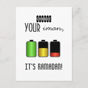 Islam motivierend Anklage Iman Ramadan Islamic Postkarte