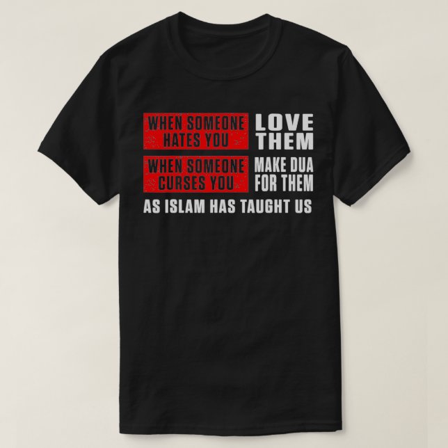 Islam Muslim Dua Allah Alhamdulillah Religion Rama T-Shirt (Design vorne)