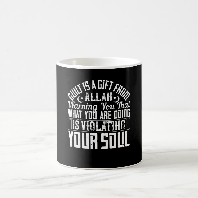 Islam - Schuld ist ein Geschenk Allahs Kaffeetasse (Mittel)