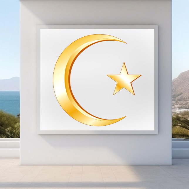 Islam-Symbol Poster (Islam Symbol Poster.
Crescent moon and star, symbol of Islam. )