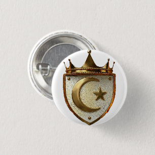 Islam-Wappen-Button / Abzeichen Button