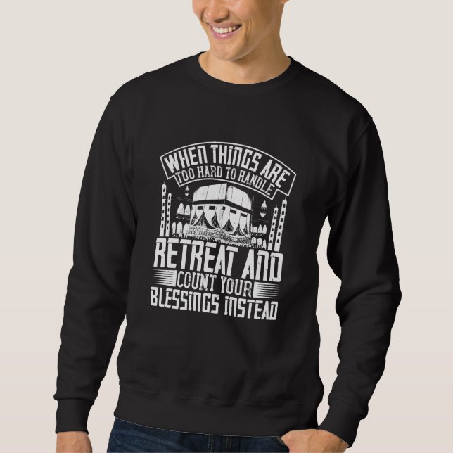 Islam - wenn die Dinge zu schwer zu bewältigen sin Sweatshirt (Vorderseite)
