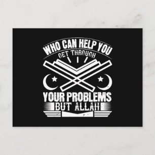 Islam - Wer kann dir helfen außer Allah Postkarte