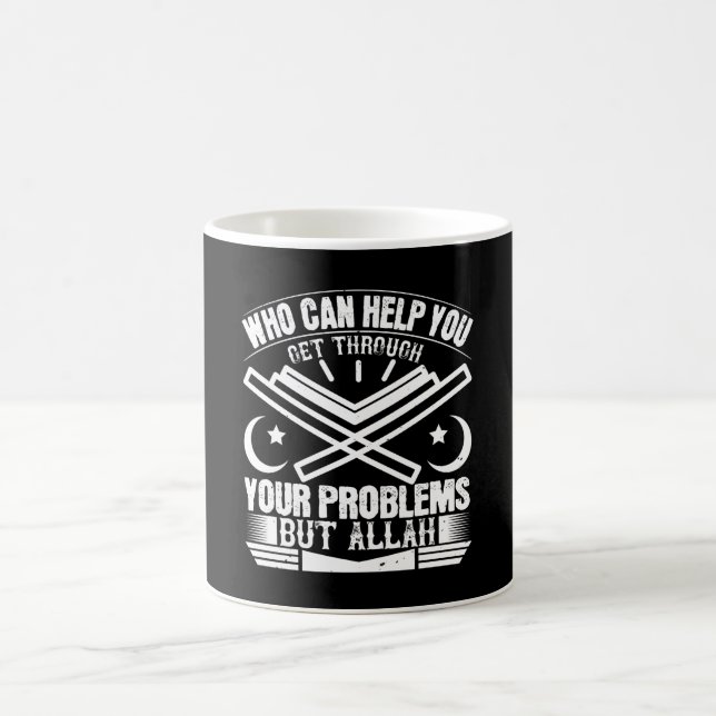 Islam - Wer kann Ihnen helfen, nur Allah Kaffeetasse (Mittel)