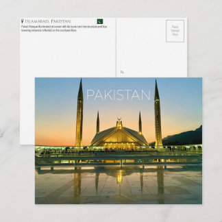 Islamabad, Pakistan Reise-Postkarte Postkarte