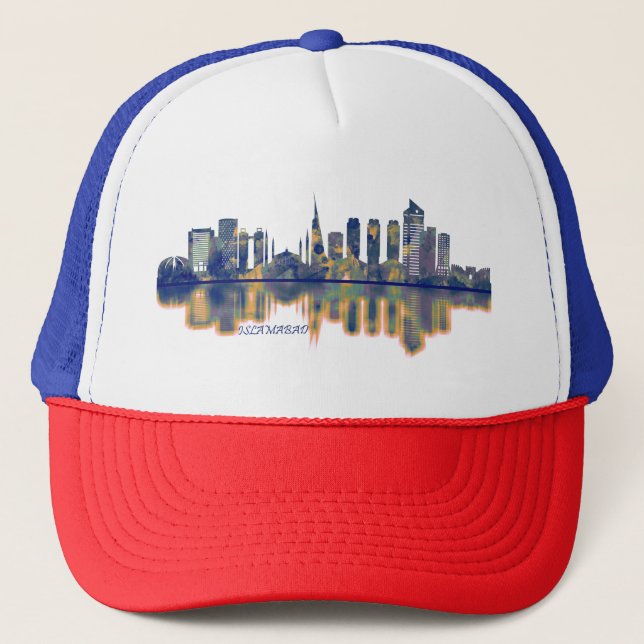 Islamabad Skyline Truckerkappe (Vorderseite)